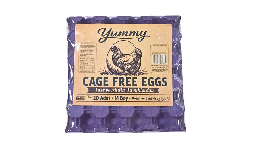 Yummy 20-Pack Cage Free Eggs 53-62 g