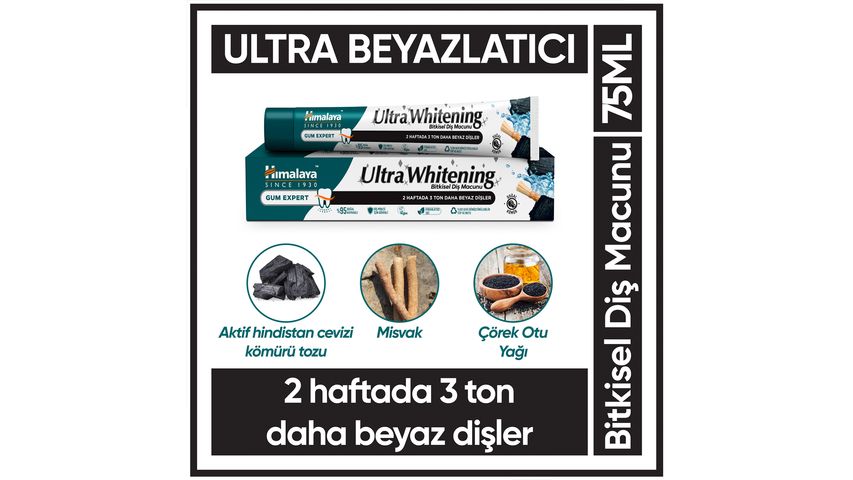 Himalaya Ultra Whitening Fluoride-Free Whitening Toothpaste 75 ml