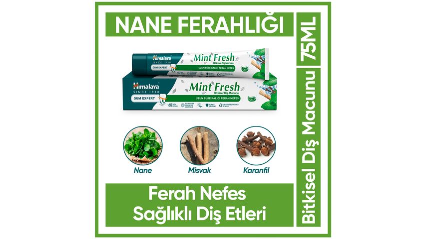 Himalaya Mint Freshness Fluoride-Free Toothpaste 75 ml