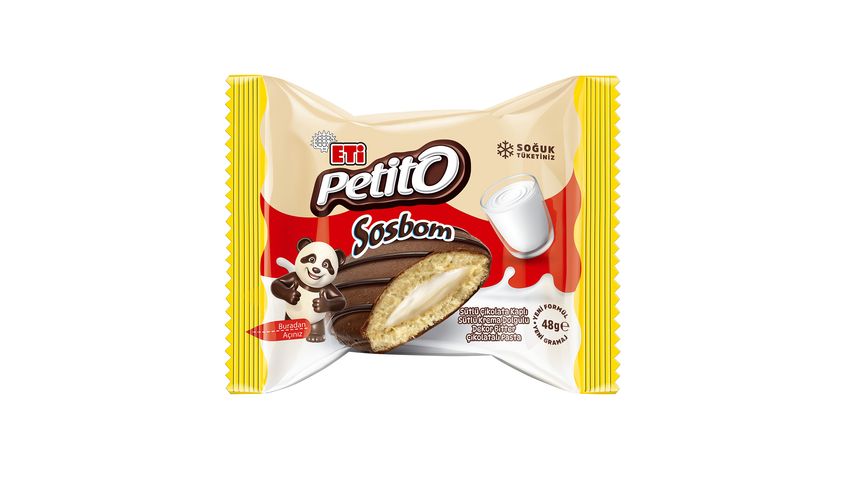 Eti Petito Sosbom Sütlü Krema Dolgulu Pasta 48 g