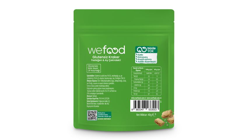 Wefood Basil Cracker 40 g