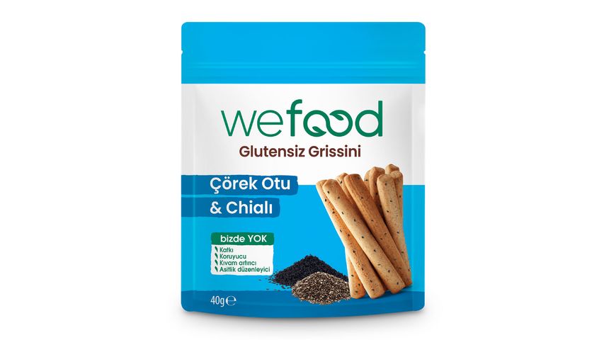 Wefood Gluten-Free Nigella & Chia Grissini 40 g