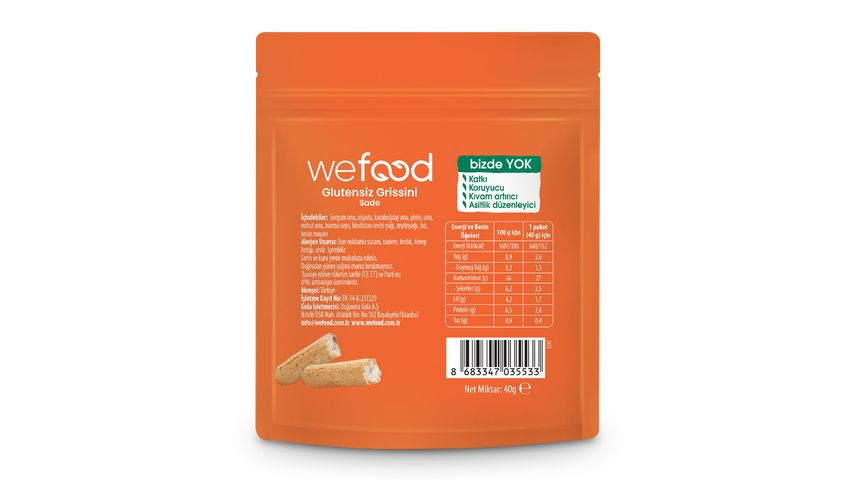 Wefood Gluten-Free Plain Grissini 40 g