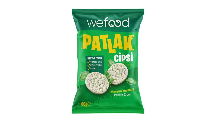 Wefood Mevsim Yeşillikli Patlak Cips 60 g