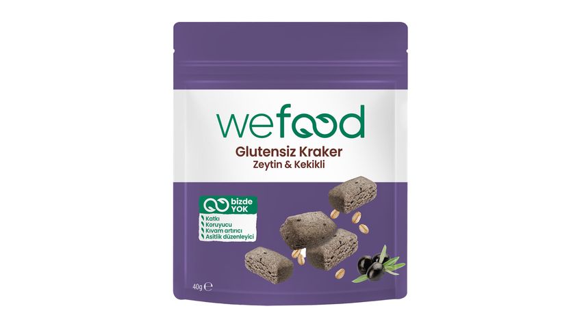 Wefood Glutensiz Zeytinli & Kekikli Kraker 40 g