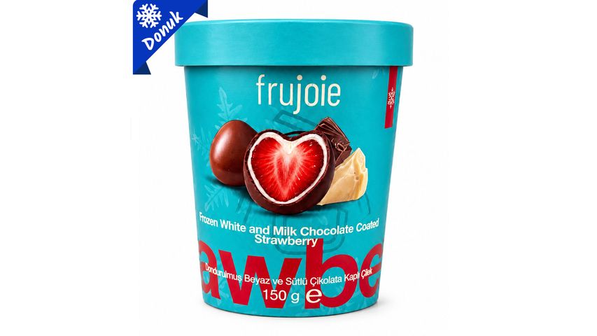 Frujoie Sütlü & Beyaz Çikolata Kaplı Çilek 150 g