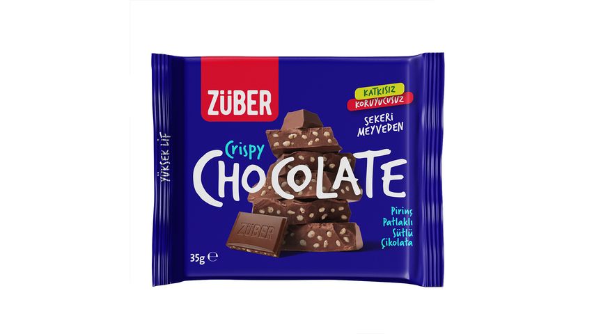 Züber Milk Chocolate with Puffed Rice 35 g