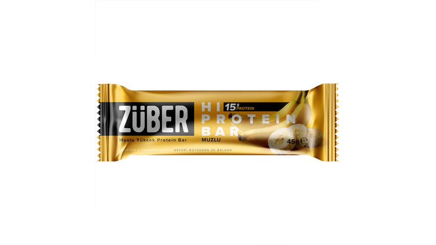 Züber Banana Hi Protein Bar 45 g