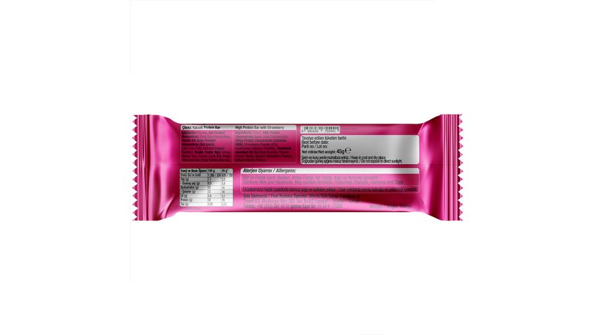 Züber Strawberry Hi Protein Bar 45 g