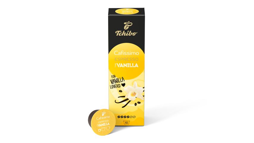 Tchibo Cafissimo Espresso Vanilla Capsule Coffee 10 Pieces