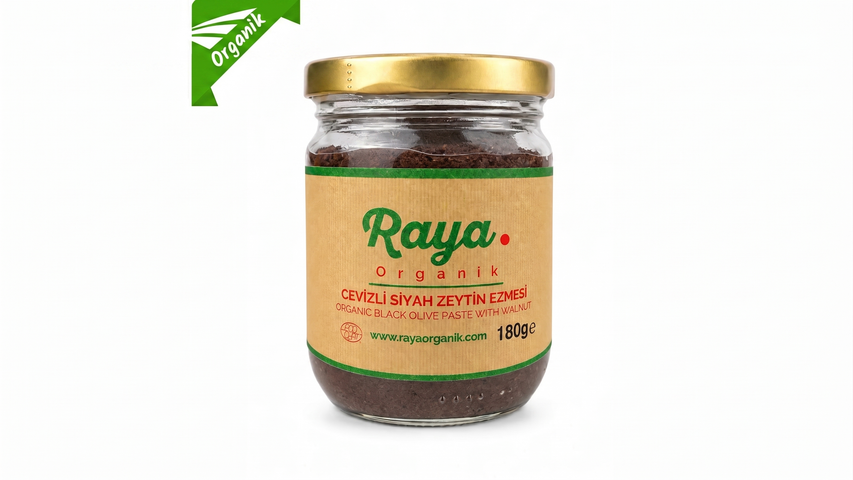 Raya Organic Walnut Black Olive Paste 180 g