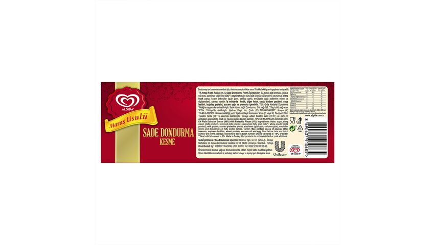 Algida Maraş Style Sliced Ice Cream 650 ml