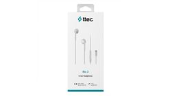 Ttec Rio 3 USB-C Stereo In-Ear Wired Earphones with Microphone, White