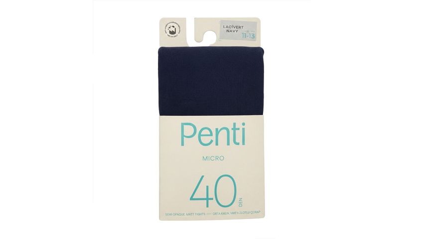 Penti Prety Micro 40 Kids Navy Blue Tights 11-13 Years