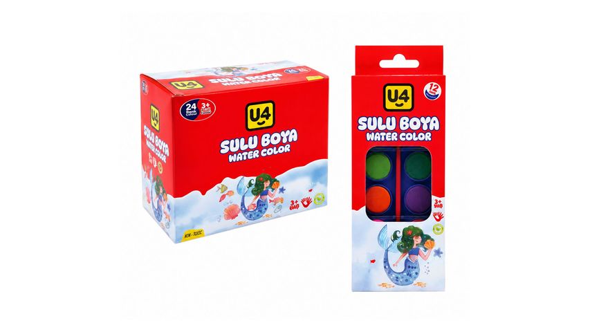 U-4 Watercolor Paint 12 Colors
