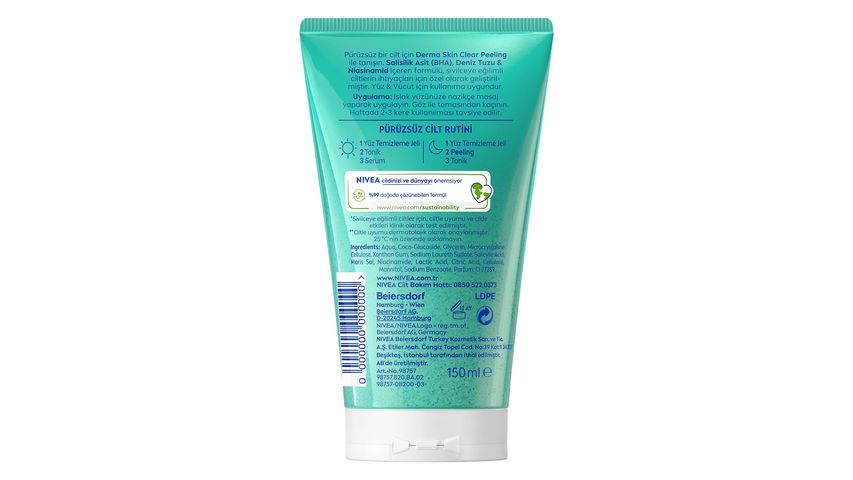 NIVEA Derma Skin Clear Anti-Acne Face Scrub 150 ml