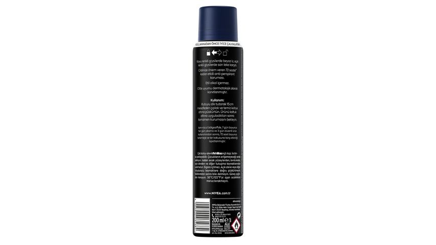 NIVEA MEN Spray Deodorant Black & White Invisible Original 200 ml