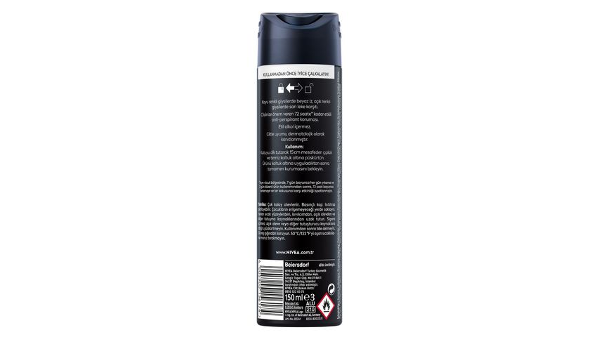 NIVEA MEN Spray Deodorant Black & White Invisible Original 150 ml