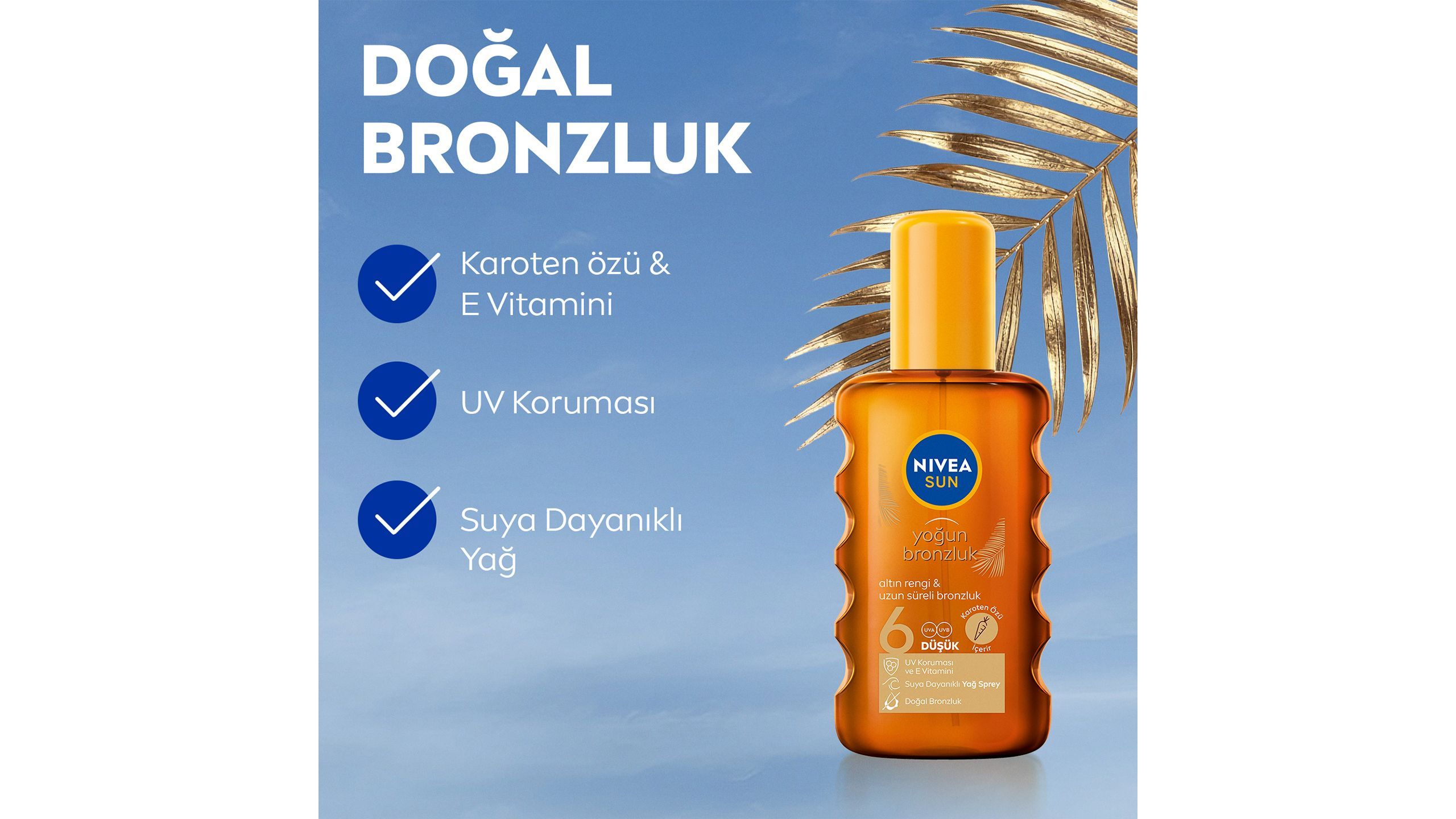 NIVEA SUN Carotene Extract Intense Bronzing Sun Body Spray 200 ml