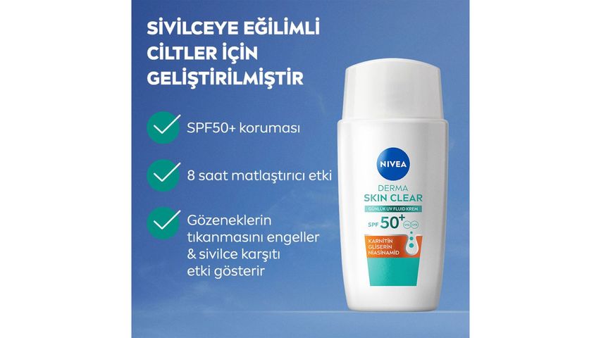 NIVEA SPF50 Derma Skin Clear Anti-Acne Sunscreen Cream 40 ml