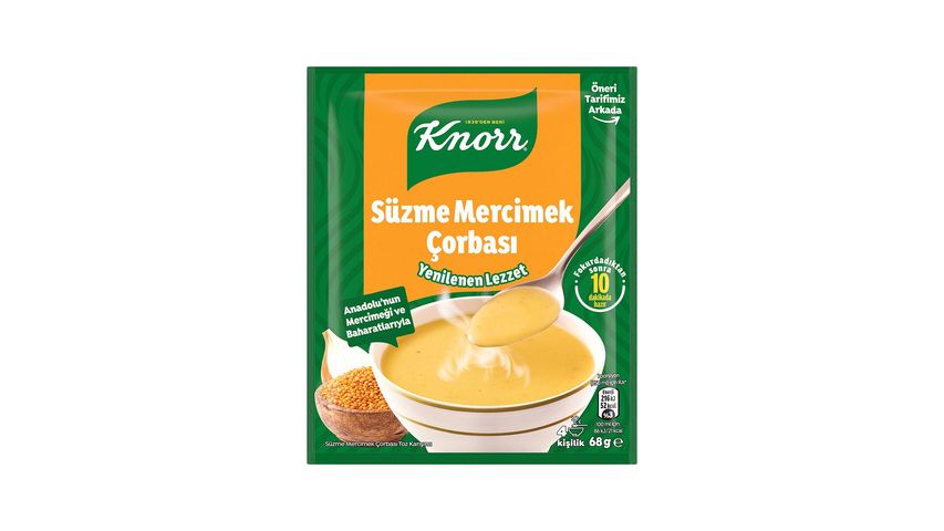 Knorr Instant Strained Lentil Soup 68 g