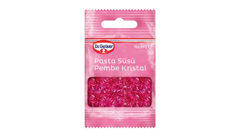 Dr. Oetker Pink Crystal Cake Decoration 10 g