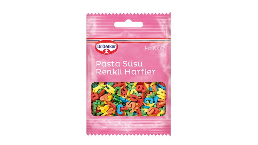 Dr. Oetker Colorful Letter Cake Decoration 20 g