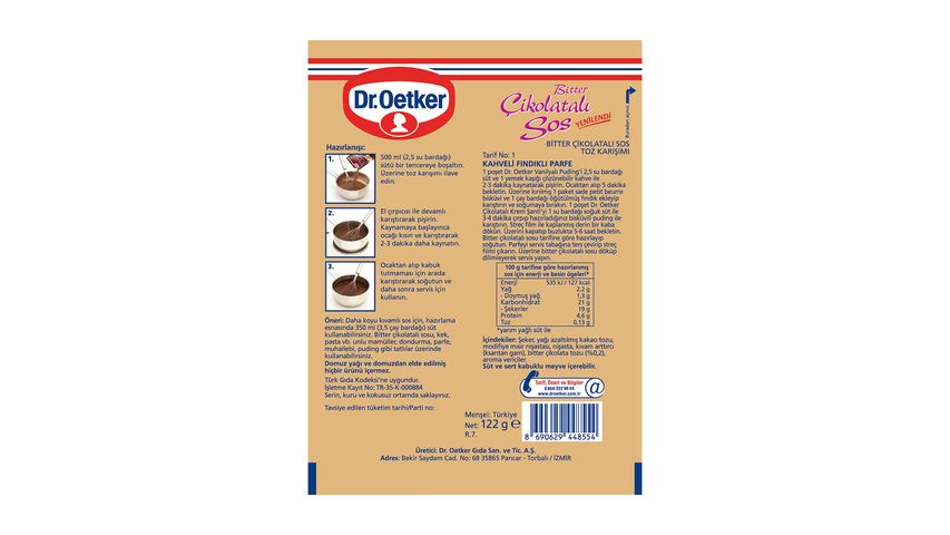 Dr. Oetker Dark Chocolate Sauce 122 g