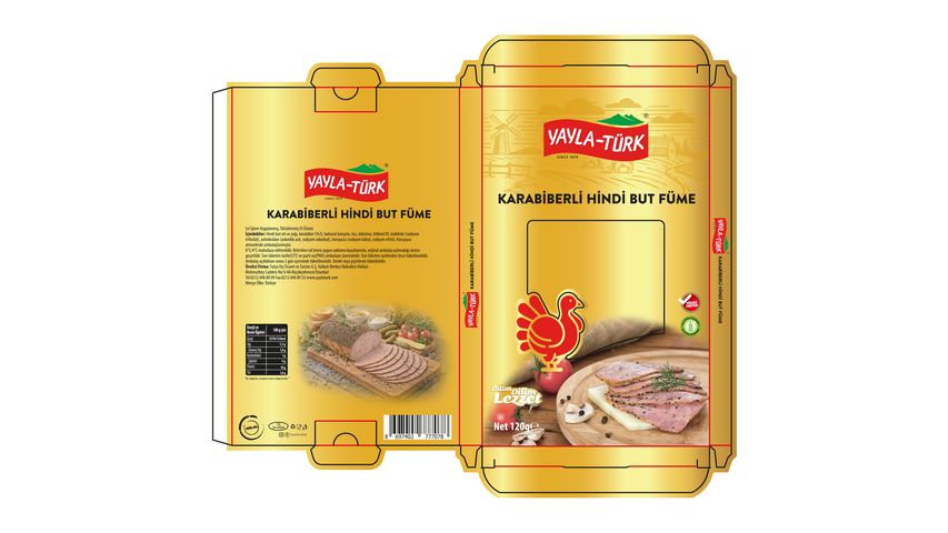 Yaylatürk Black Pepper Smoked Turkey Thigh 120 g