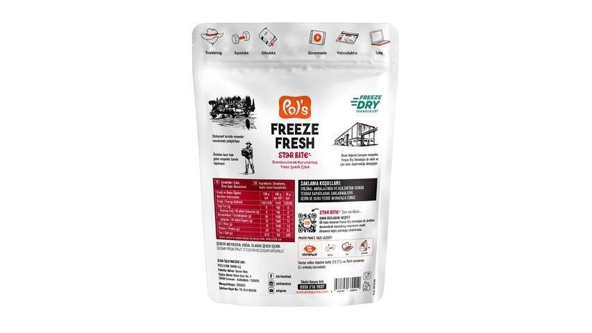Pols Freeze Fresh Star Bite Strawberry 15 g
