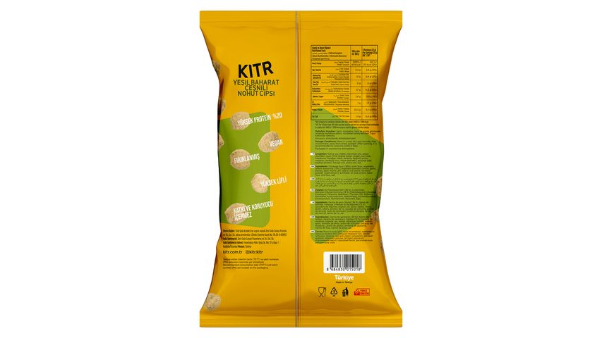 Kıtr Green Herbs & High Protein Chickpea Chips 50 g