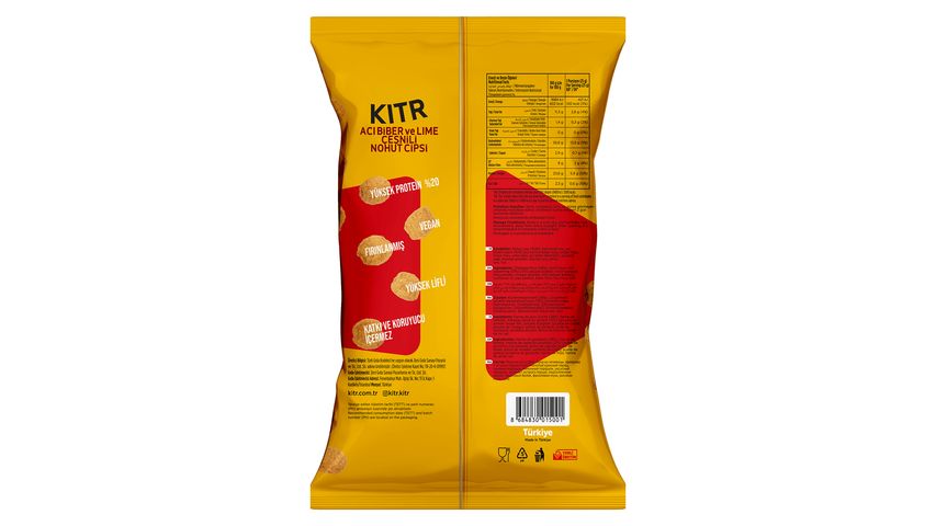 Kıtr Chili Pepper & Lime High Protein Chickpea Chips 50 g