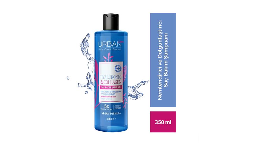 Urban Care Hyaluronic & Collagen Extra Volumizing Hair Care Shampoo Vegan 350 ml