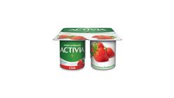 Activia Probiotic Strawberry Yogurt 4 x 100 g