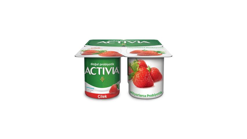 Activia Probiotic Strawberry Yogurt 4 x 100 g