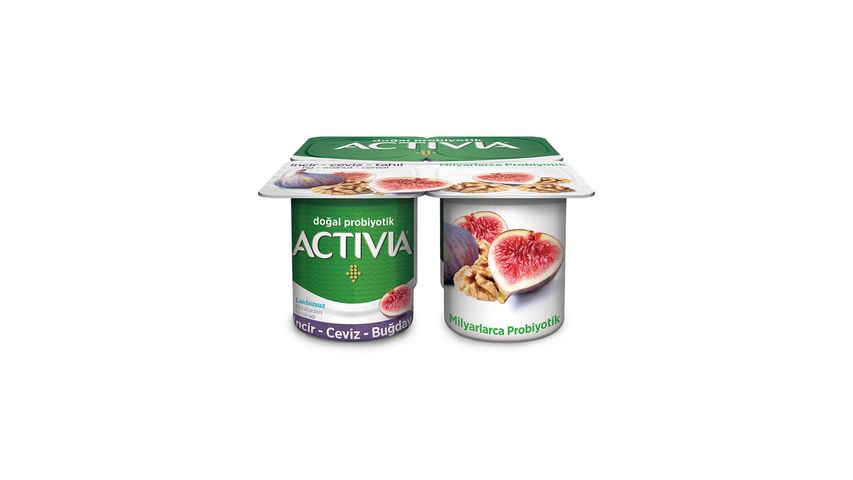 Activia Probiotic Fig & Walnut Yogurt 4 x 100 g