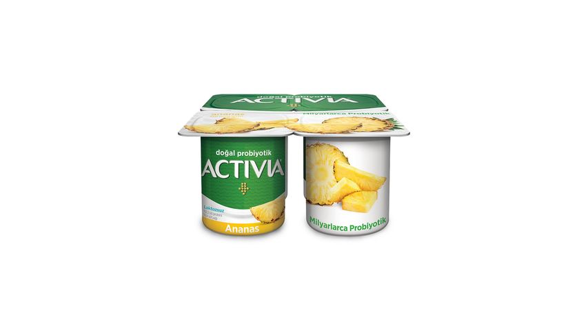 Activia Probiotic Pineapple Yogurt 4 x 100 g