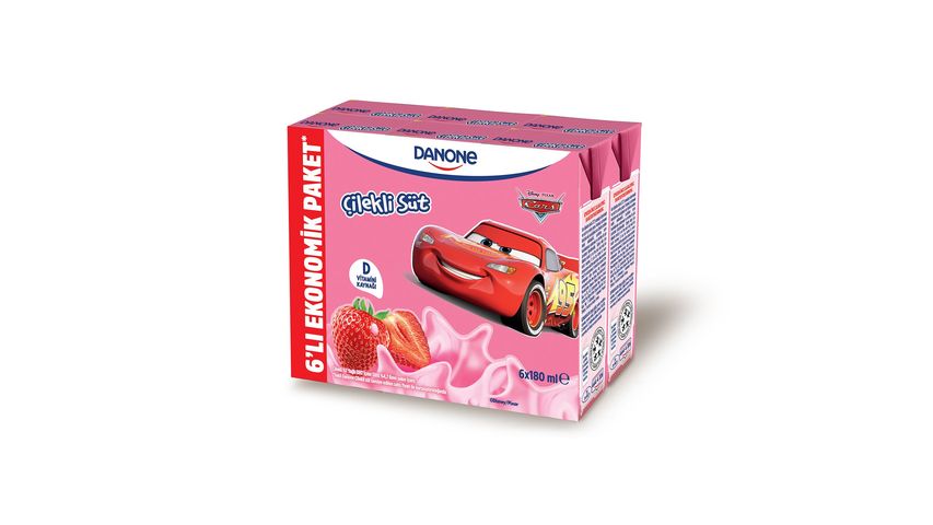 Danone Strawberry Milk 6 x 180 ml
