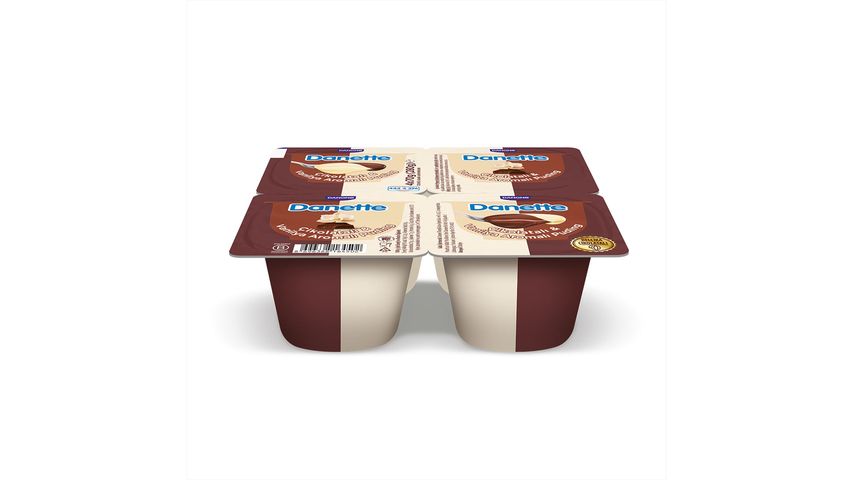Danette Duo Chocolate & Vanilla Flavored Pudding 4 x 70 g