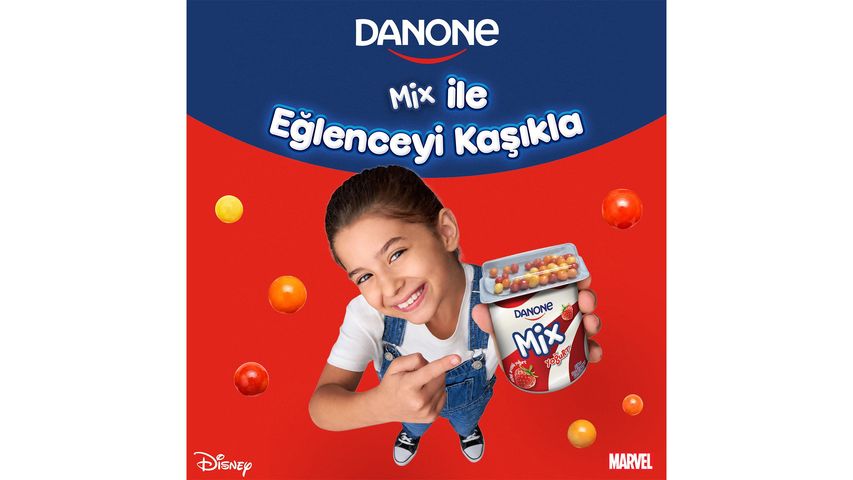 Danone Mix Strawberry Yogurt 2 x 90 g