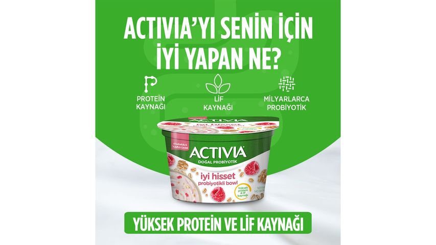 Activia Feel Good Probiotic Bowl Raspberry, Oat & Walnut 150 g