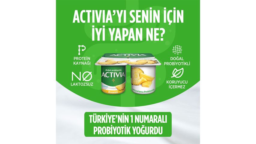 Activia Probiotic Pineapple Yogurt 4 x 100 g