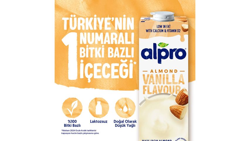 Alpro Vanilla Almond Drink Plant-Based Vegan Lactose-Free 1 L