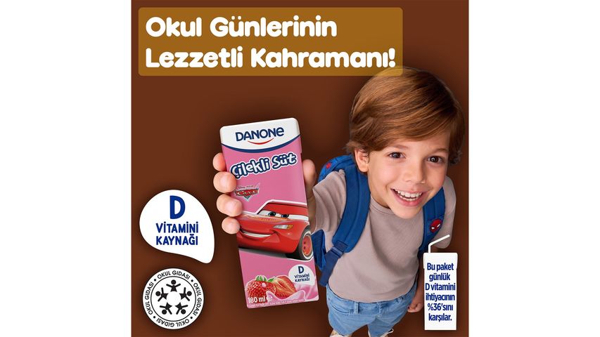 Danone Strawberry Milk 6 x 180 ml