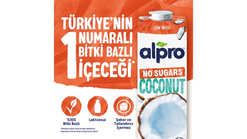 Alpro Unsweetened Coconut Drink Vegan Lactose-Free Plant-Based 1 L