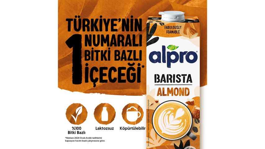 Alpro Barista Almond Drink Vegan Lactose-Free Plant-Based 1 L
