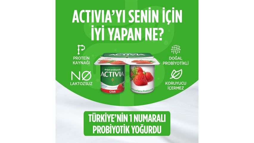Activia Probiotic Strawberry Yogurt 4 x 100 g