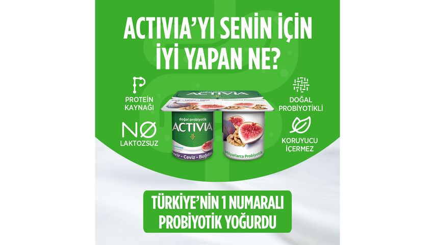 Activia Probiotic Fig & Walnut Yogurt 4 x 100 g