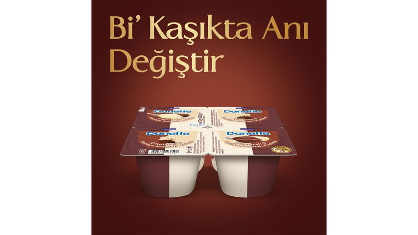 Danette Duo Chocolate & Vanilla Flavored Pudding 4 x 70 g