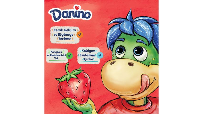 Danino Strawberry Yogurt 6 x 40 g